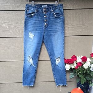 STS Blue Button Fly brie ultra high rise Jeans 30
